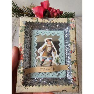 Midwest Cannon Wendy addison vintage mirror shadow box Xmas decor ornament tree